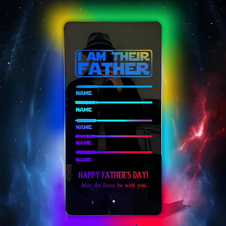 Personalized Lightsaber Mirror Lamp