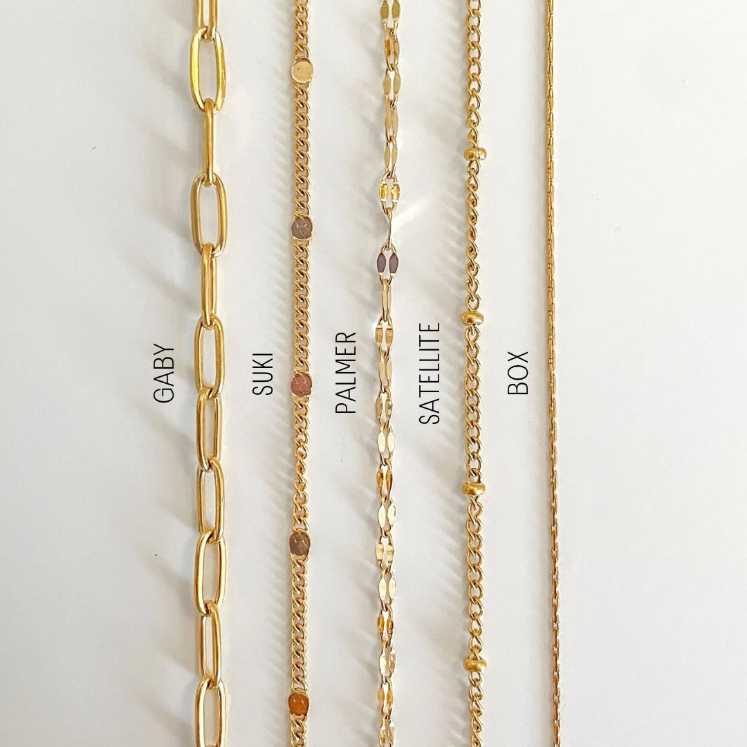 Engrave Disc Necklace with Birthstone Charm