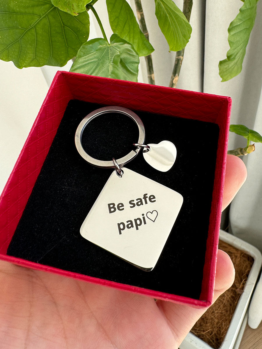Personalized Outlined Photo Keychain