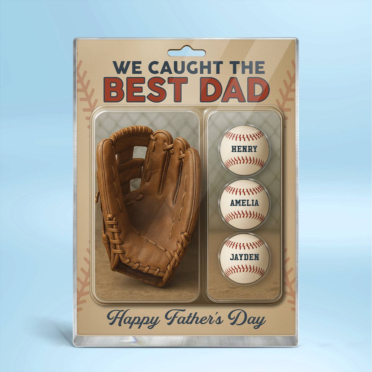Personalized Acrylic Plate - "Baseball Glove"