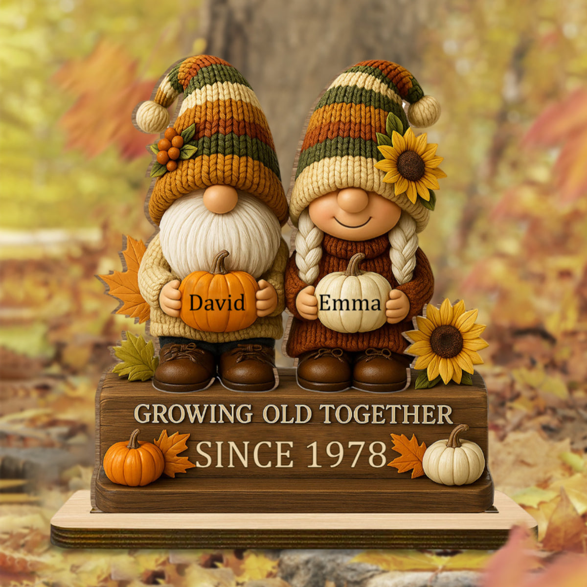 Growing Old Together, Custom Plaque