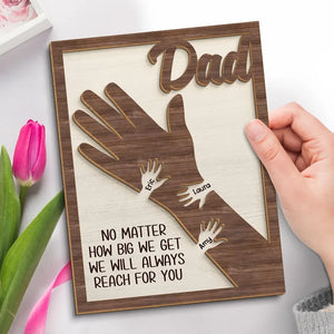 Custom Wooden Plaque With Stand - Father's Day, Gift For Dad, Grandpa