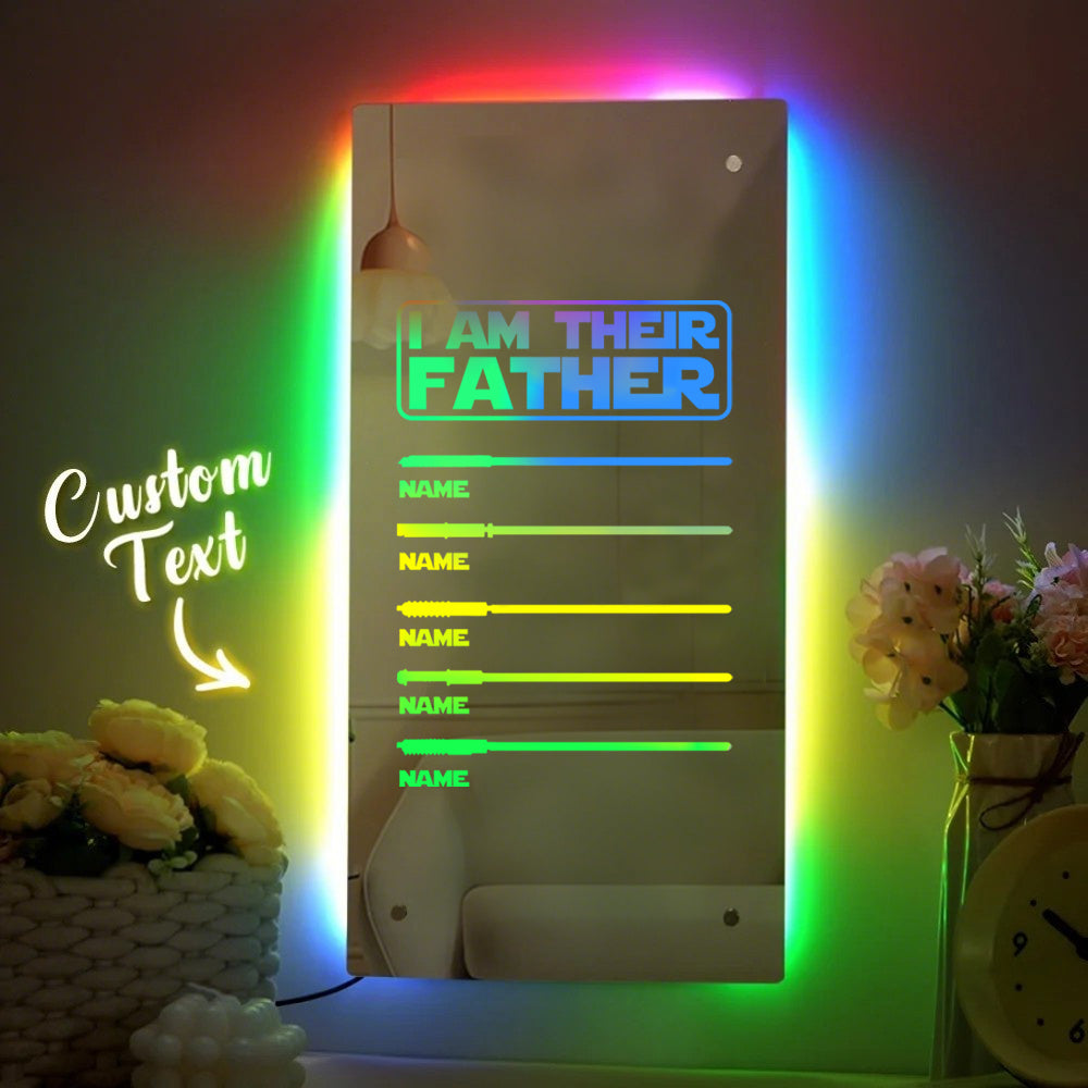 Personalized Lightsaber Mirror Lamp