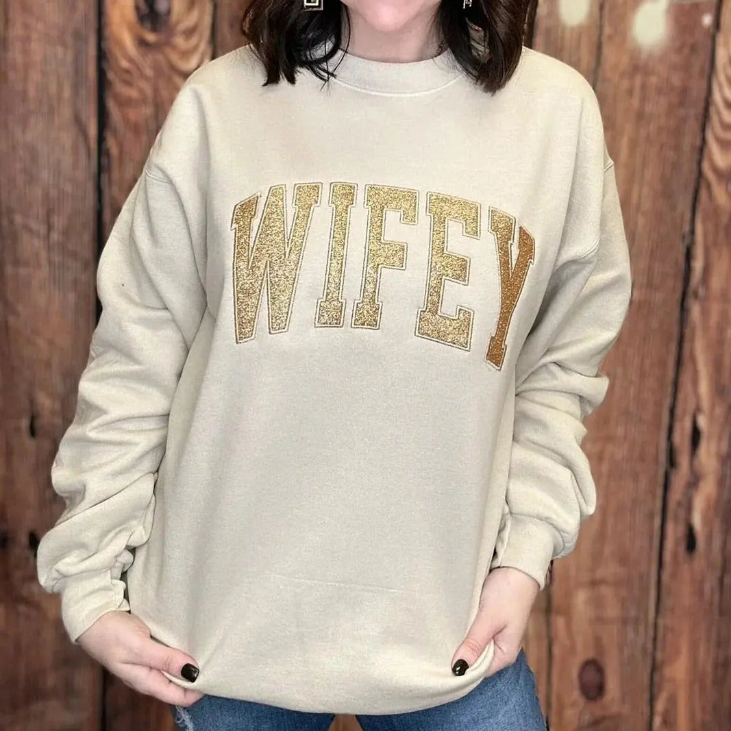 Personalized Glitter Mama Sweatshirt