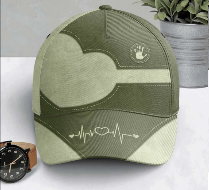 Personalized Classic Cap - Dad/Grandpa Kids Handprints