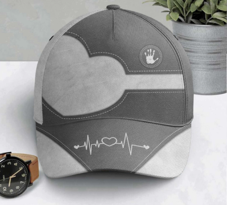 Personalized Classic Cap - Dad/Grandpa Kids Handprints