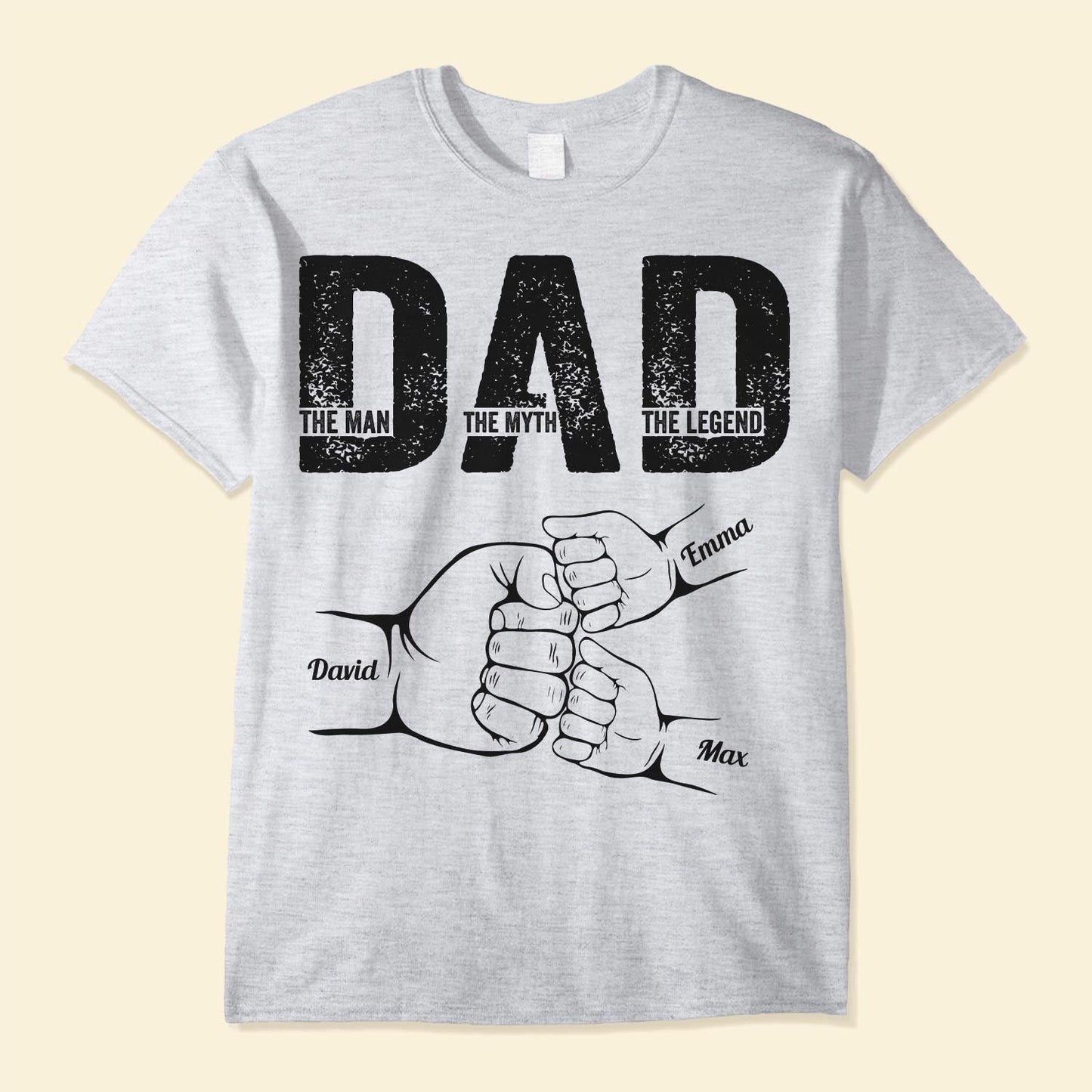 Personalized Shirt Father's Day - Dad The Man The Myth The Legend