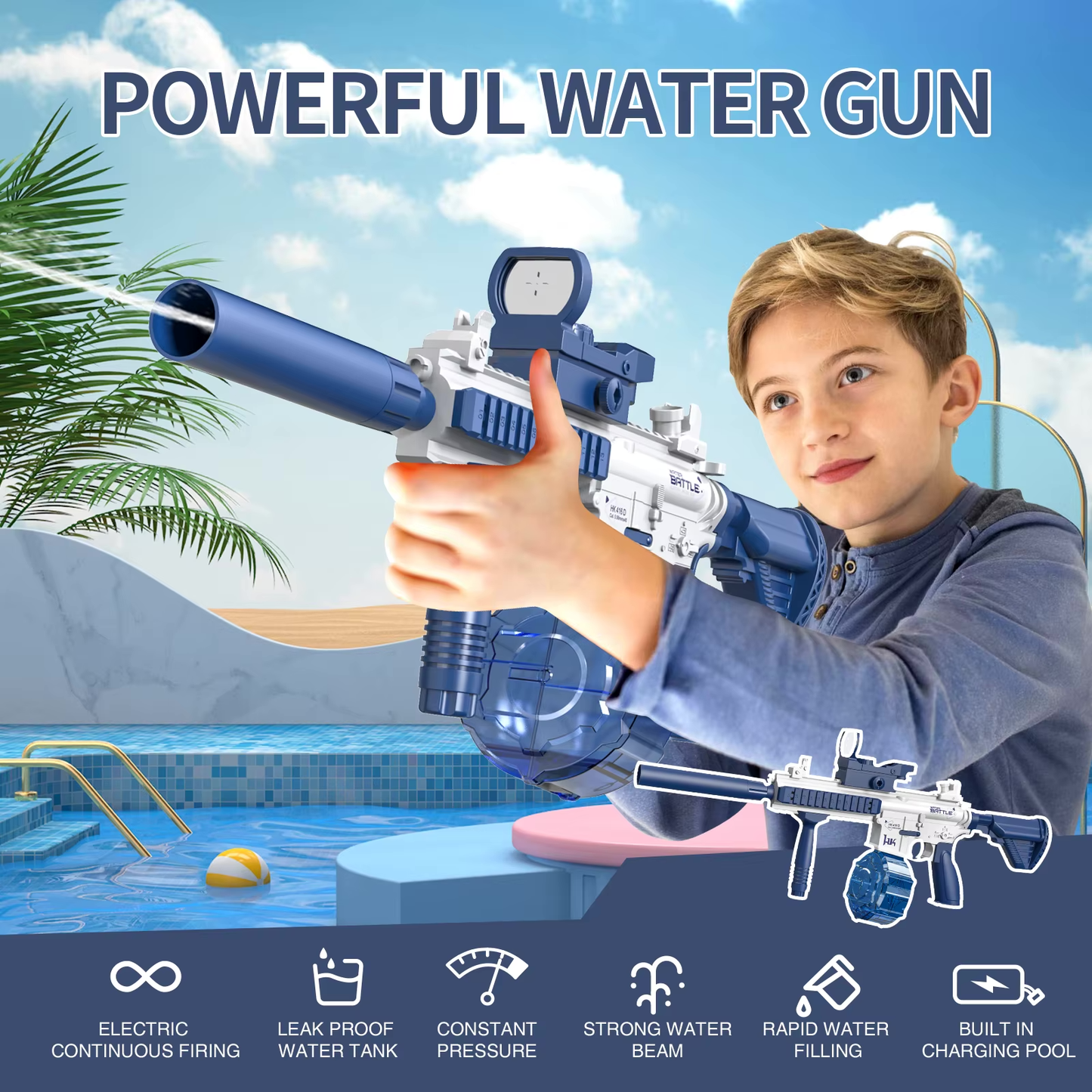 M416 Electric Water Rifle