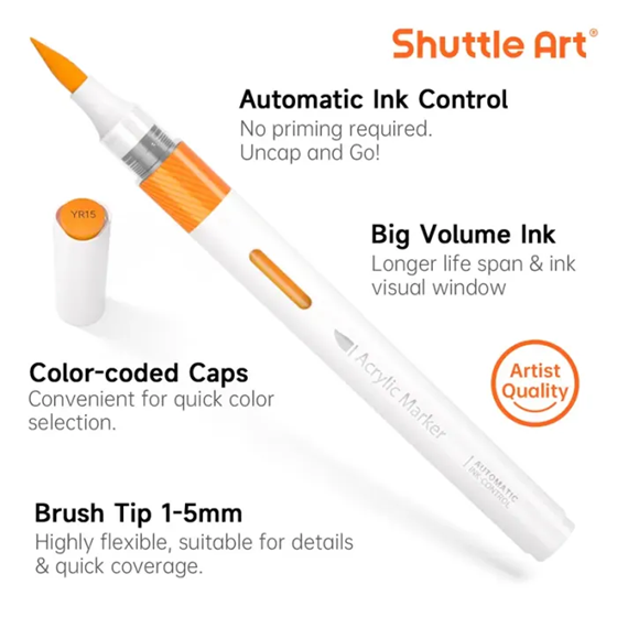 Shuttle Art Automatic Ink Control Acrylic Paint Pens