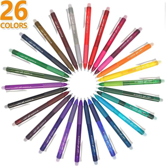 26 Color Erasable Gel Pens