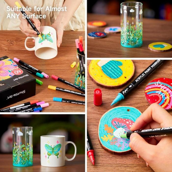 Shuttle Dual Tip Acrylic Paint Art