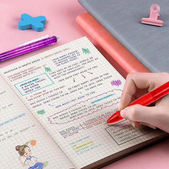 26 Color Erasable Gel Pens