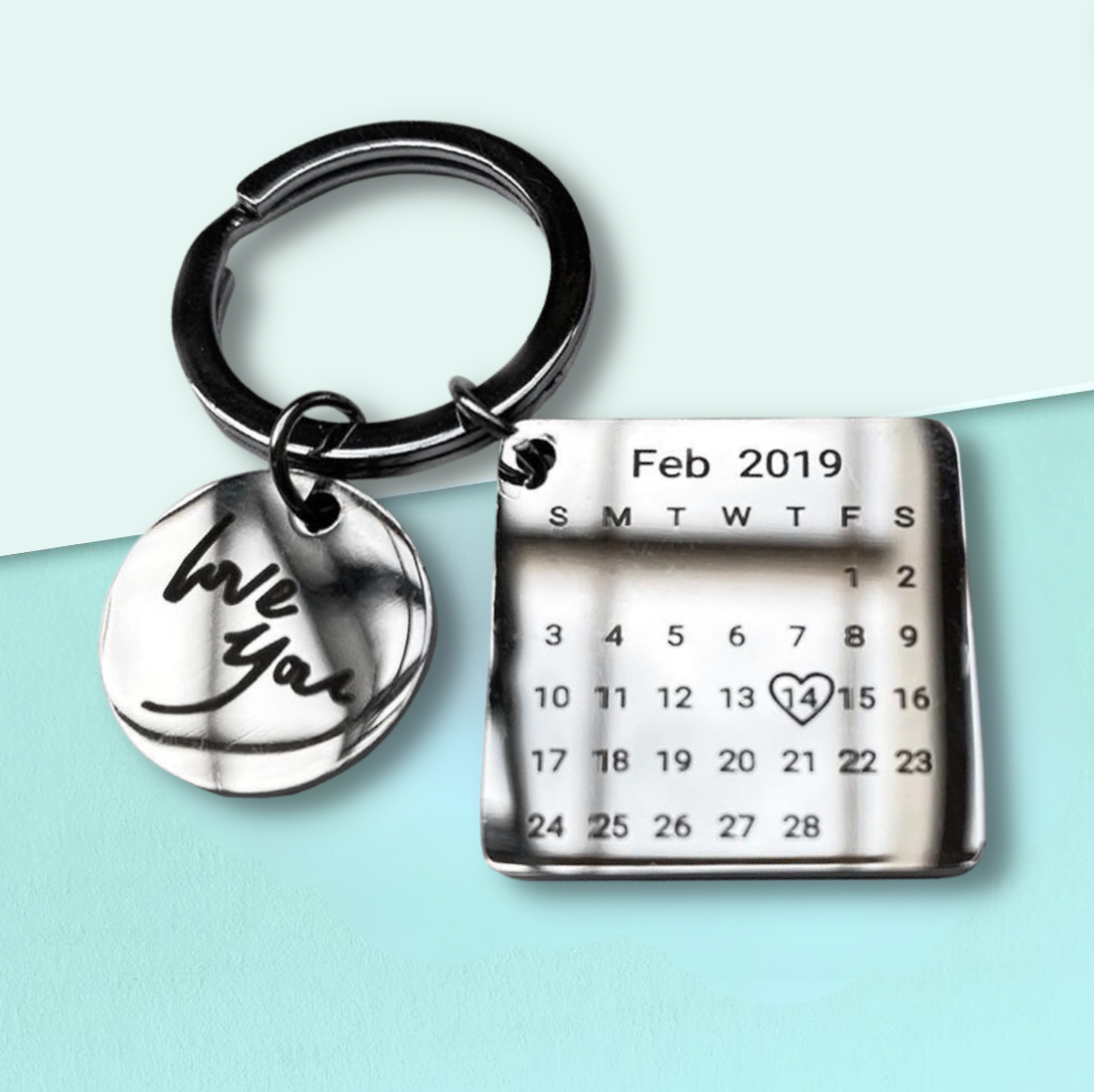 MoonLove Calendar Keychain