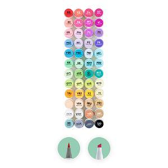 48-Color Double Tipped Ohuhu Art Marker Set