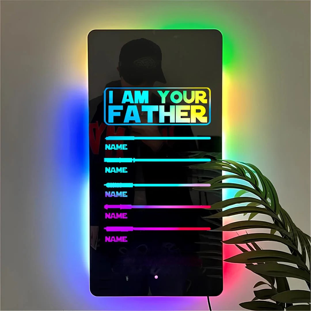Personalized Lightsaber Mirror Lamp
