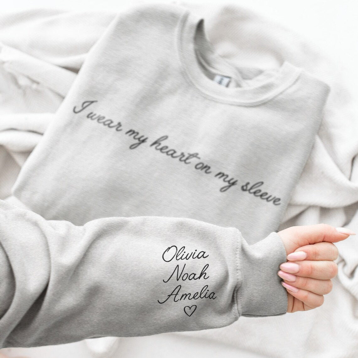 Custom - I Wear my Heart on my Sleeve Sweater