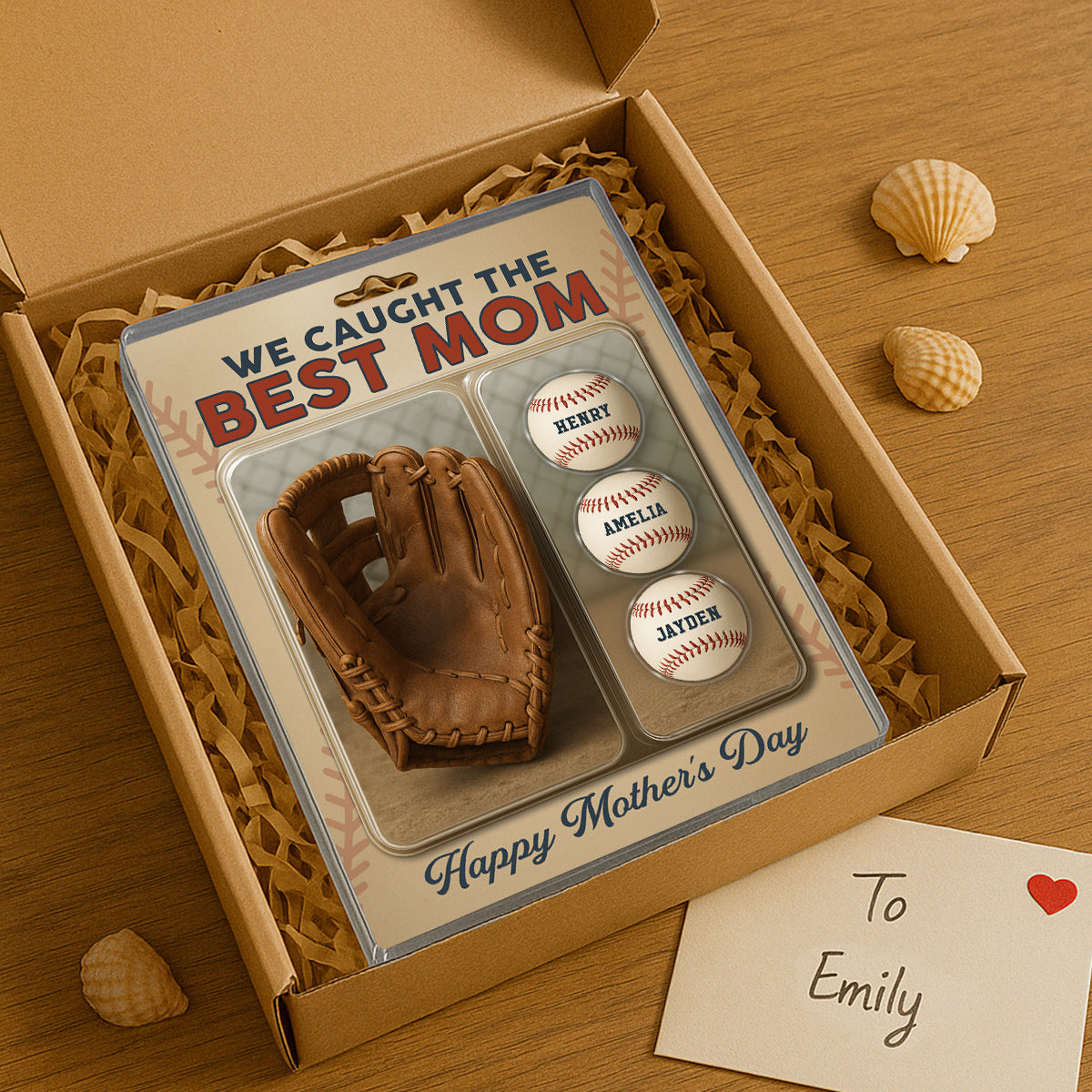 Personalized Acrylic Plate - "Baseball Glove"