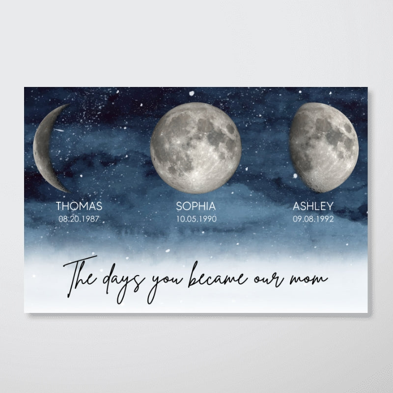 Personalized Canvas "Moon Phase"