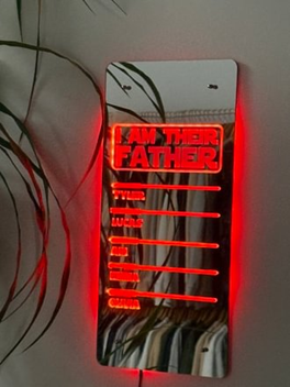 Personalized Lightsaber Mirror Lamp