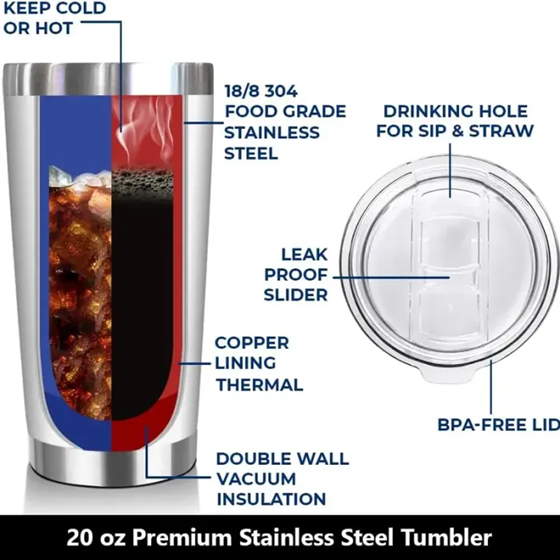 20 Oz Tumbler Drinkware Flasks Bottled - Mothers Day Gifts For Mom, Wife