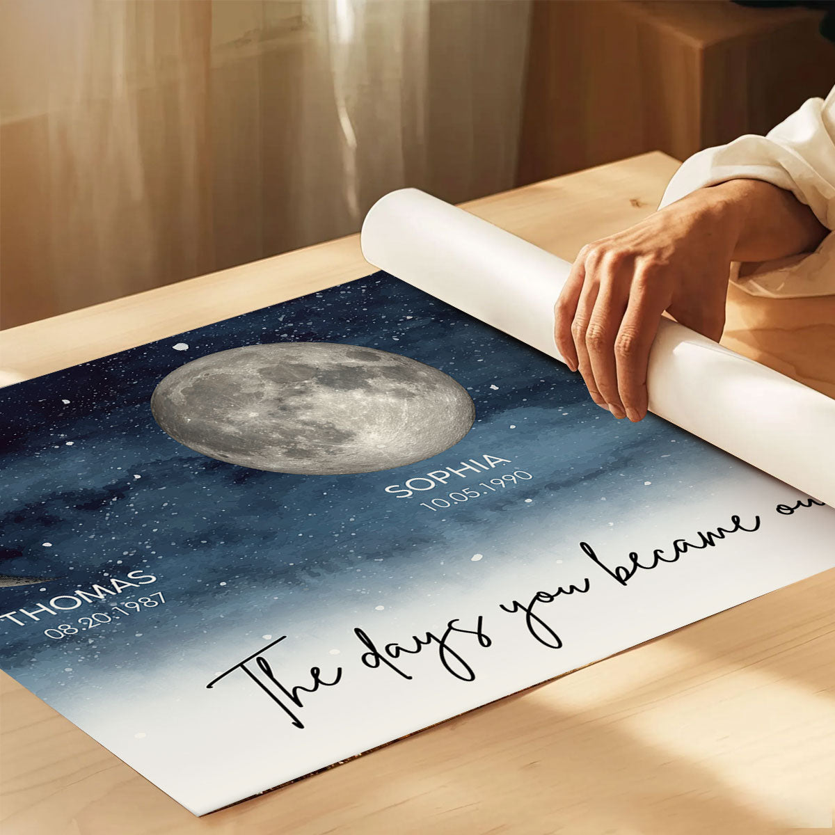 Personalized Canvas "Moon Phase"