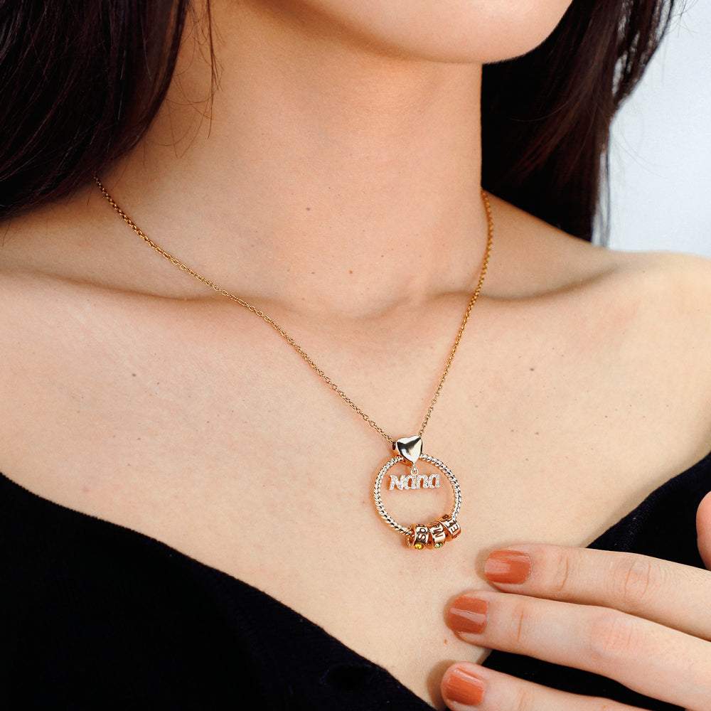 Personalized Necklace - "Ring Mom"