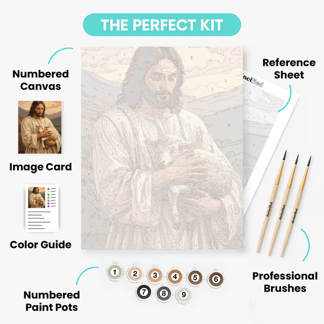 "The Good Shepherd" Paint by Numbers Kit