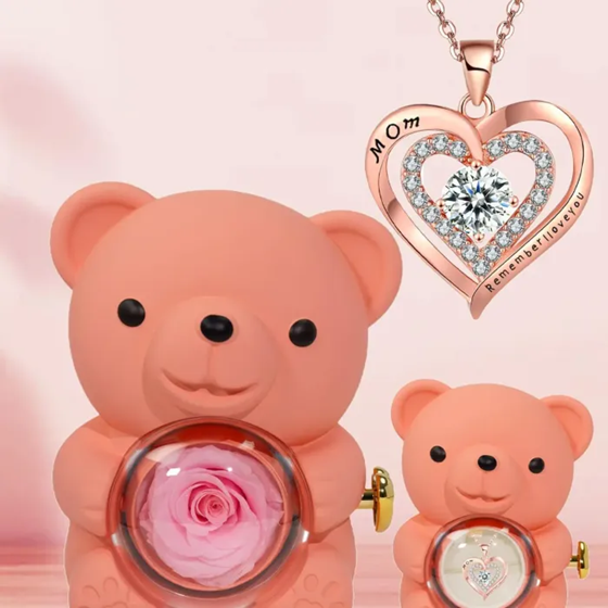 Mom Elegant Heart Design Necklace