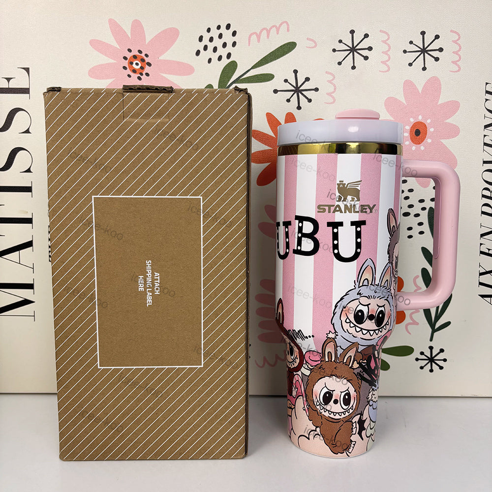40oz Labubu Tumbler - Gold