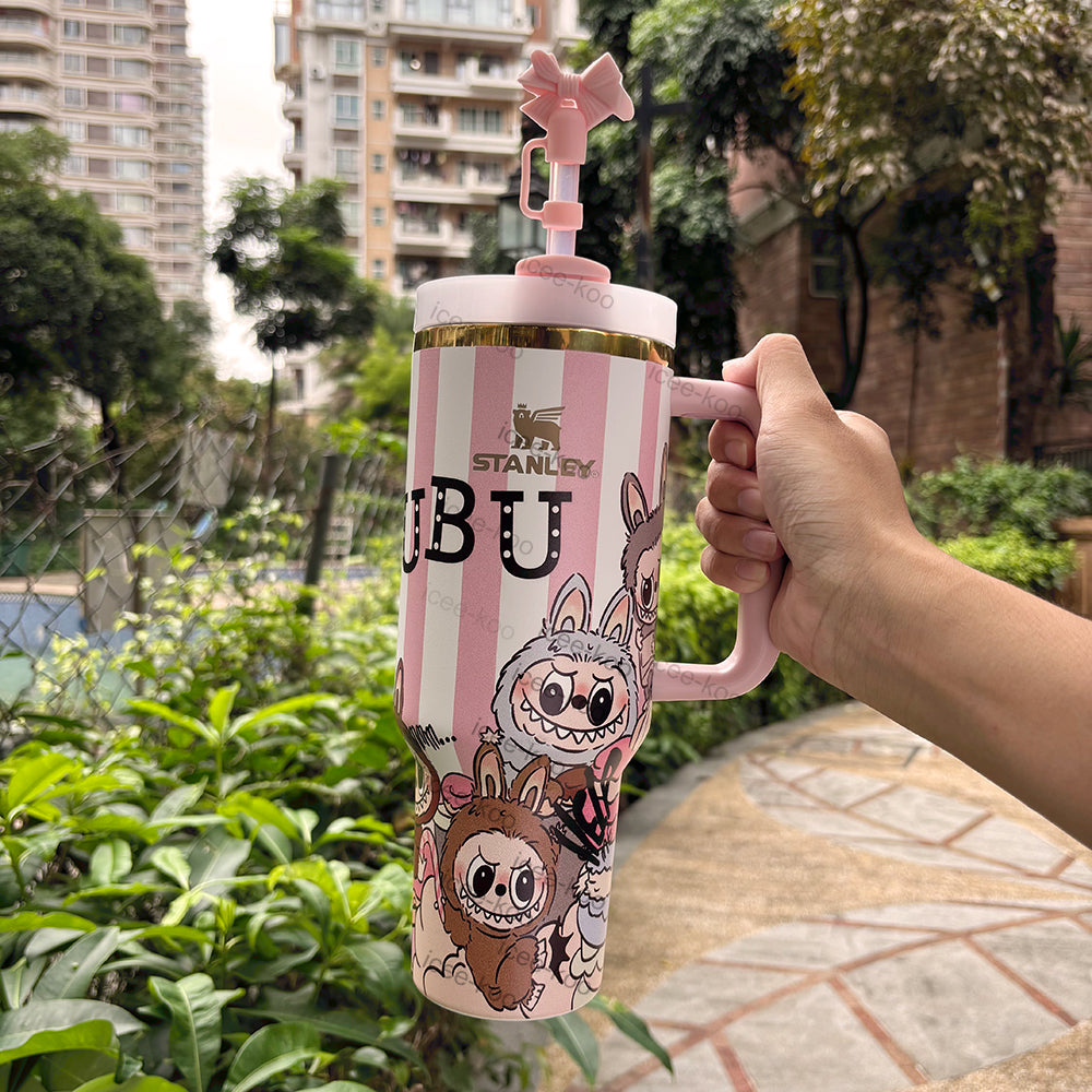 40oz Labubu Tumbler - Gold