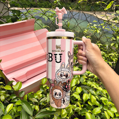 40oz Labubu Tumbler - Gold