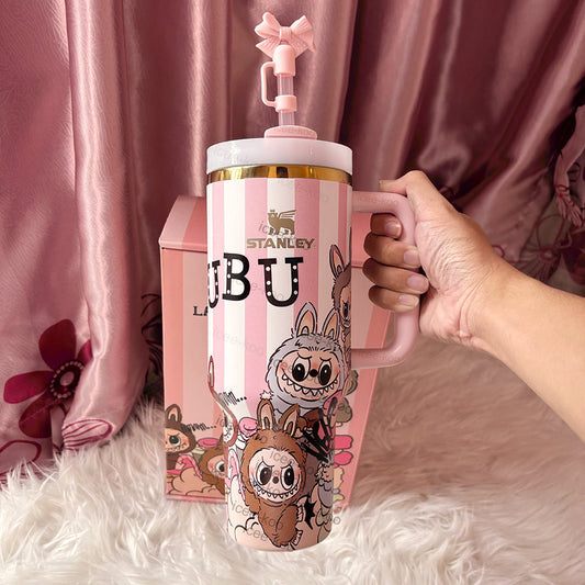 40oz Labubu Tumbler - Gold