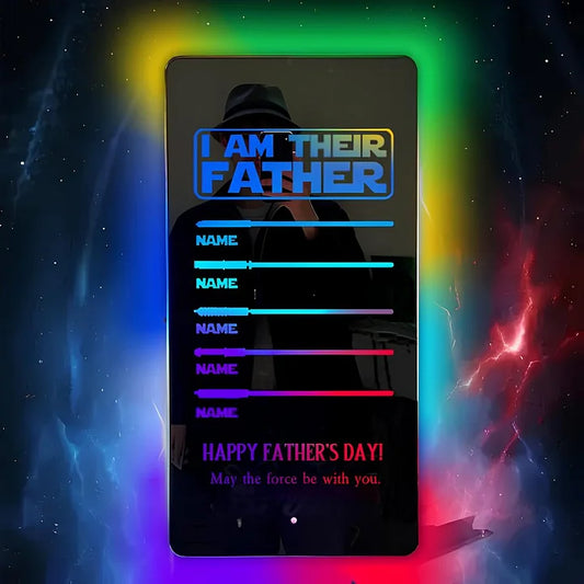 Personalized Lightsaber Mirror Lamp