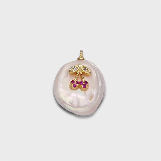 Cherry Pearl Charm
