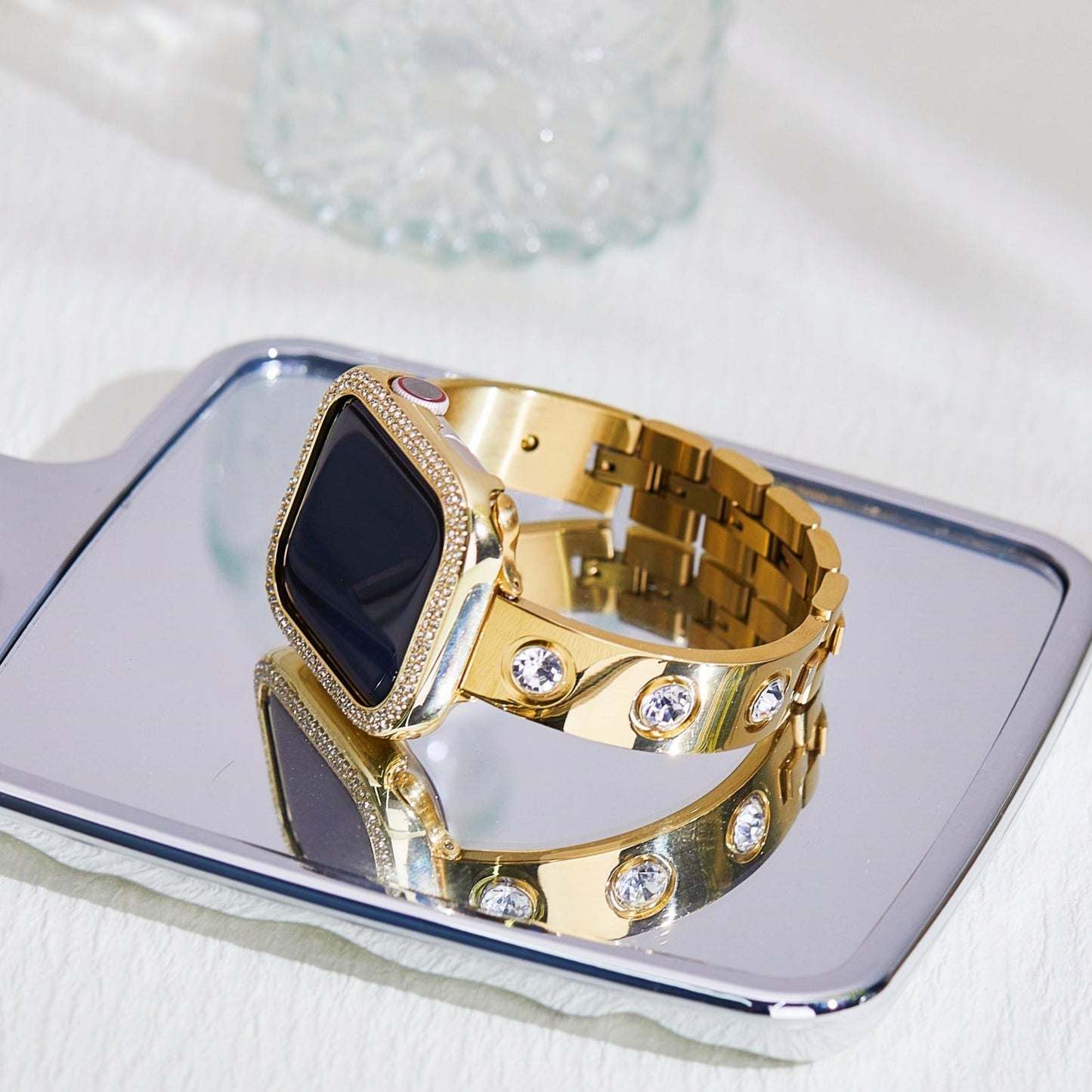 [Bundle] LOVE PLUS Luxury Bracelet Band with Dual-Bling Case
