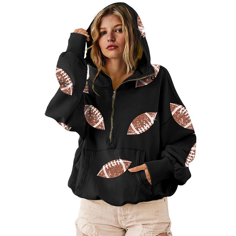 Moon Womens Game Day Sweatshirts Football