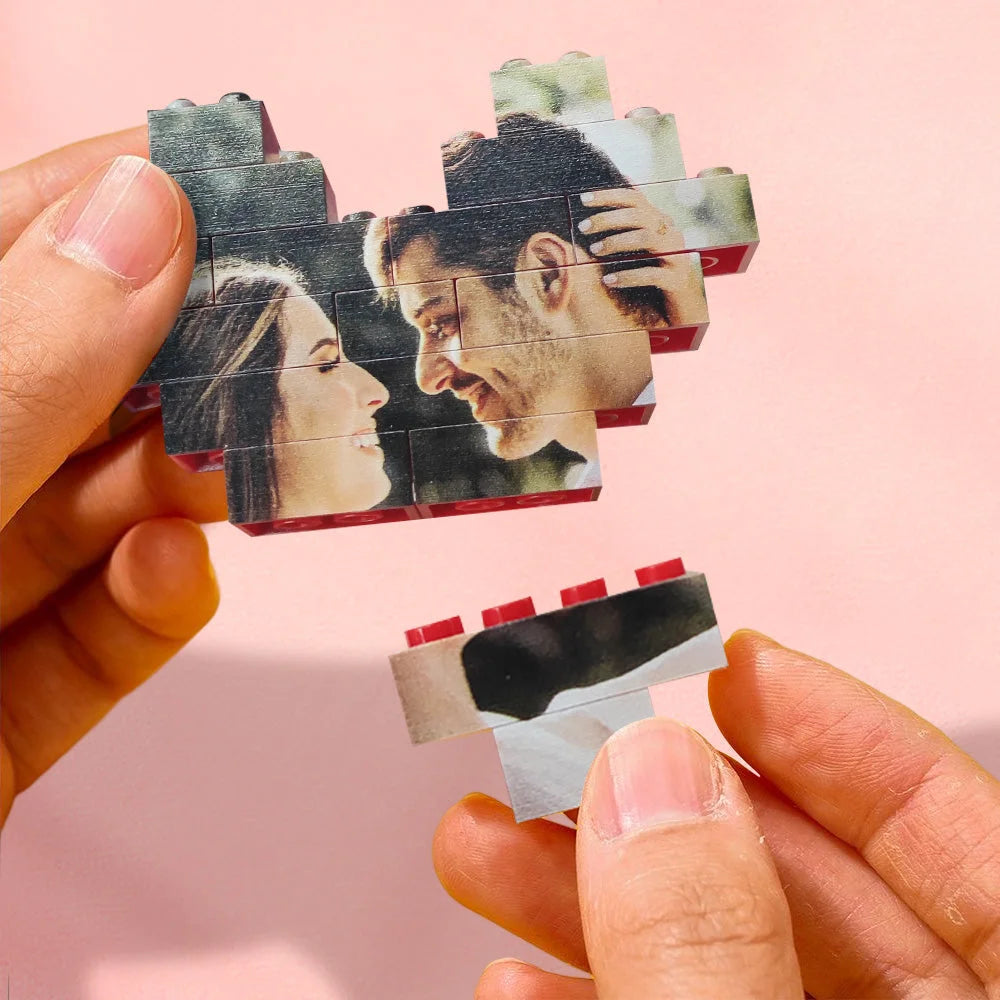 Personalized Brick Puzzles Photo Block Gifts for Lovers
