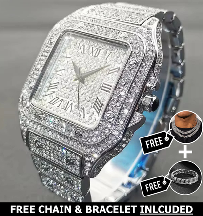 Moon Iced Out Watch