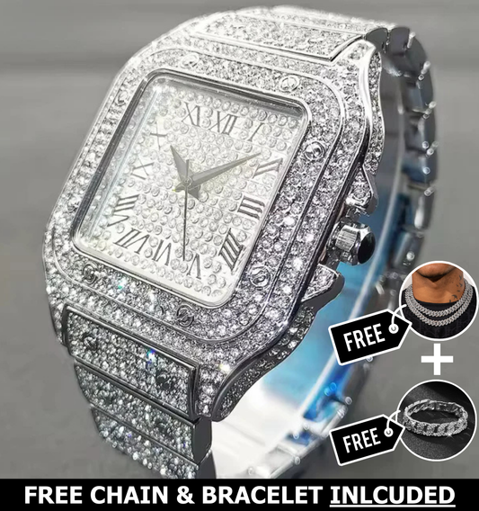 Moon Iced Out Watch
