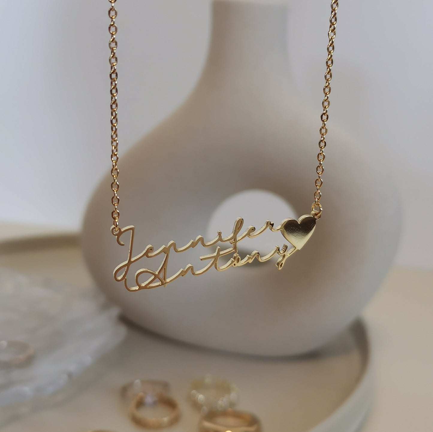 Custom Double Name necklace, Gift For Best Friend, Anniversary Gifts, Birthday Gifts