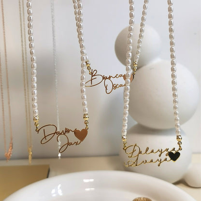 Custom Double Name necklace, Gift For Best Friend, Anniversary Gifts, Birthday Gifts
