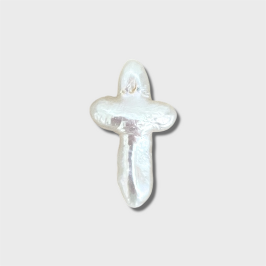 Cross Pearl Charm