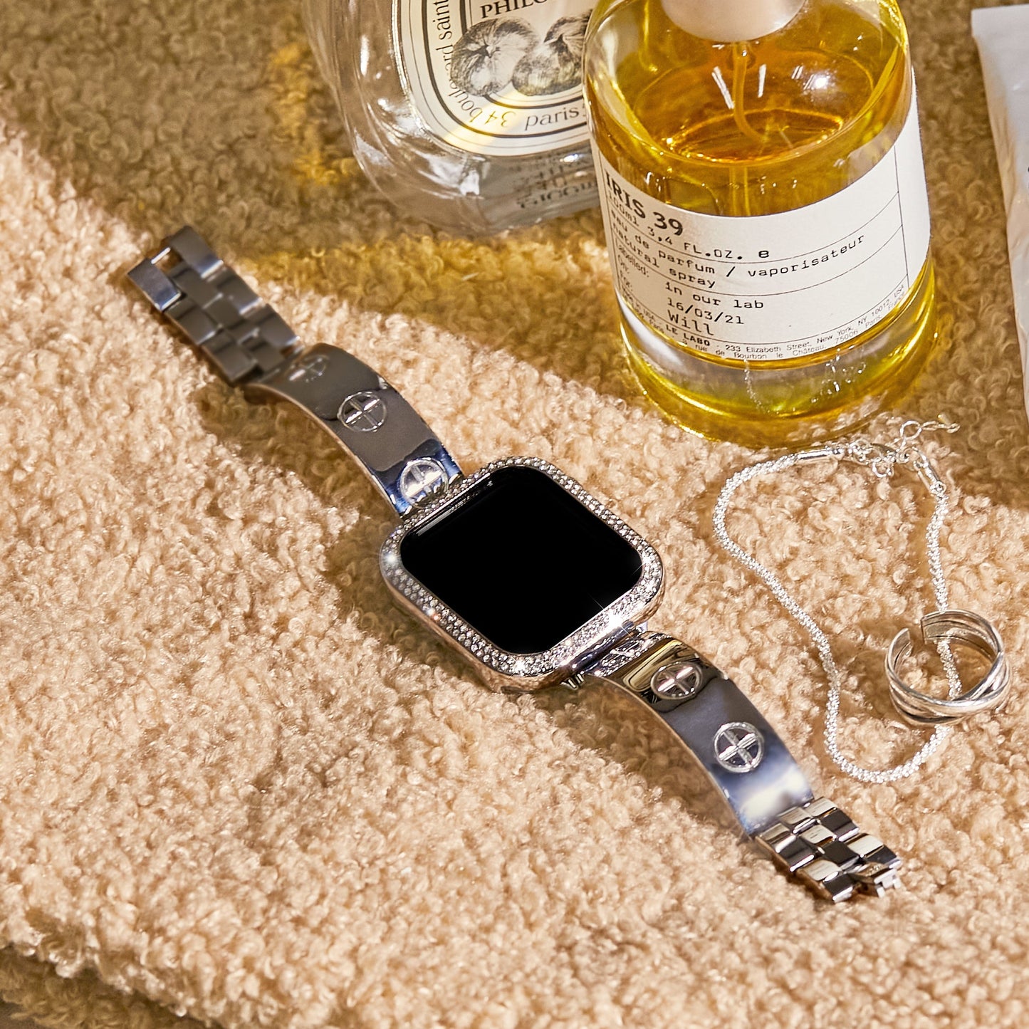 [Bundle] LOVE PLUS Luxury Bracelet Band with Dual-Bling Case