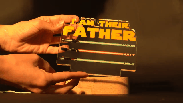 Personalized Night Light I Am Their Father