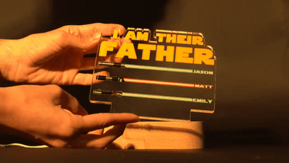 Personalized Night Light I Am Their Father