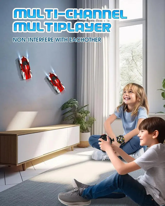Wall Climbing Car - Electric Remote Toy Racing - With LED Light