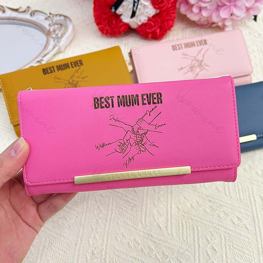 Custom Best Mum Ever Women's Wallet Gift For Her