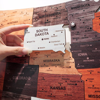 The United States Wooden Map Puzzle