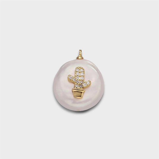 Cactus Pearl Charm