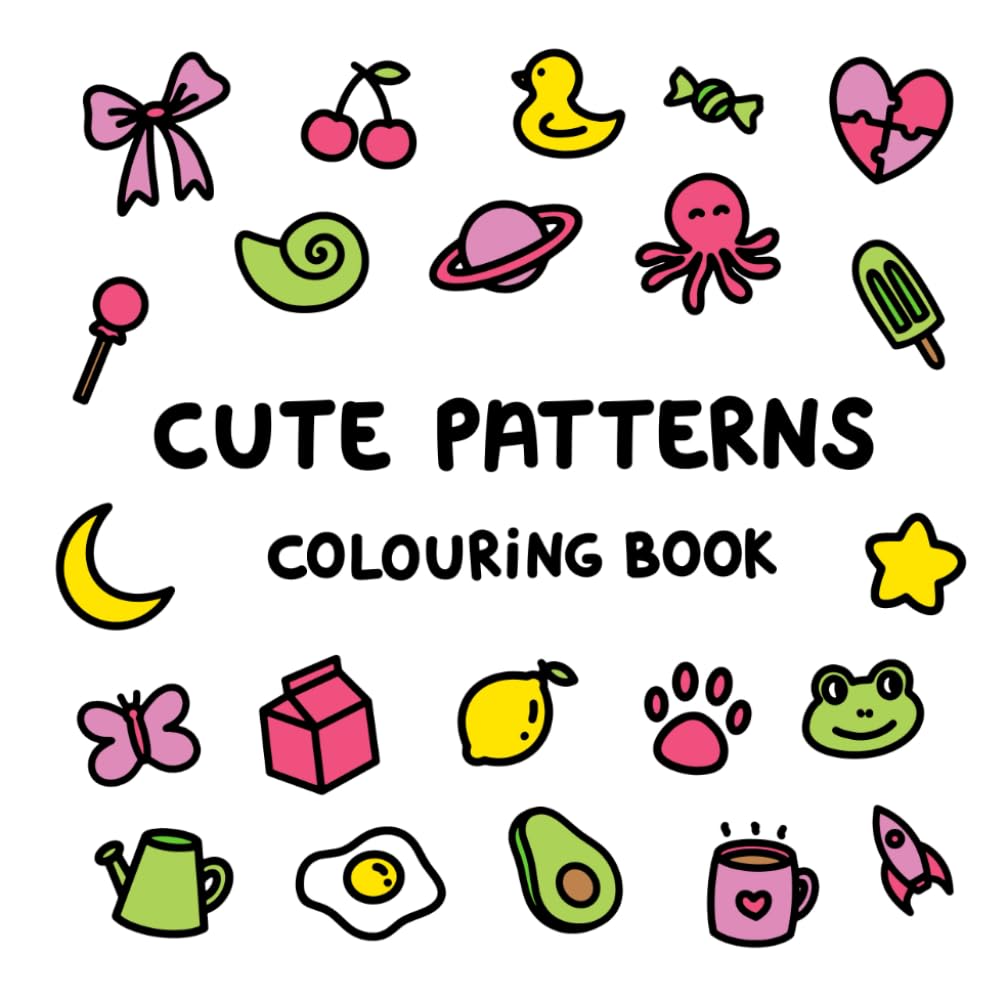 Cute Patterns Colouring Book